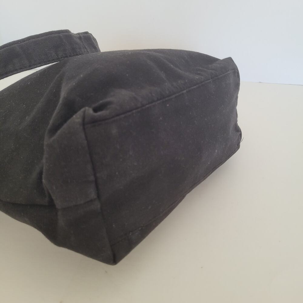 Yves Saint Laurent YSL Parfums Tote Bag Black Large Shoulder Bag Cotton Bow Logo - Picture 9 of 12